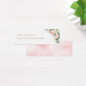 赤面エレガントブライダルシャワーレジストリ挿入カード (デスク)