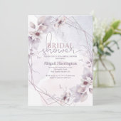 赤面エレガントブライダルシャワー招待 招待状 (スタンド正面)