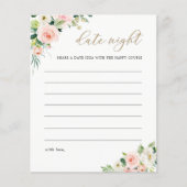 赤面エレガントブライダルシャワー日付ナイトアイデスIDカード (正面)