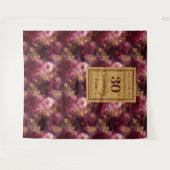 赤面エレガントブルゴーニュ金ゴールドボホ30歳 タペストリー (正面(横))