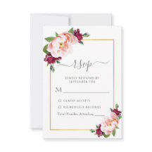 赤面エレガントブルゴーニュ金ゴールド結婚フローラ