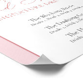 赤面エレガントペニーpampas boho archシグネチャー ポスター (角)