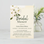 *~*赤面エレガントホワイトビーチバラブライダルシャワー 招待状 (スタンド正面)