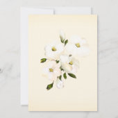 *~*赤面エレガントホワイトビーチバラブライダルシャワー 招待状 (裏面)