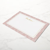 赤面エレガントボタニカルサンキューフォイルノートカード 箔シーズンカード (回転した状態)