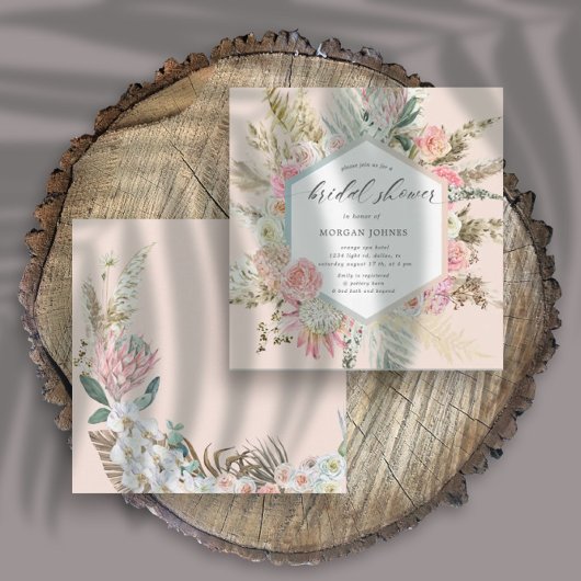 赤面エレガントボヘミアンフローラブライダルシャワー