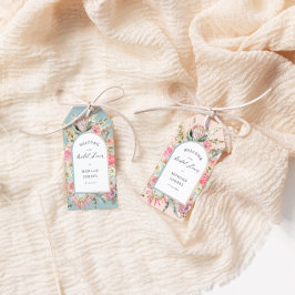 赤面エレガントボヘミアンフローラブライダルシャワー ギフトタグ