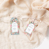 赤面エレガントボヘミアンフローラブライダルシャワー ギフトタグ