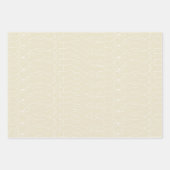 赤面エレガントマスタードイエロージオメトリックパターン ラッピングペーパーシート (正面2)