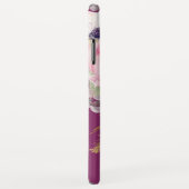 赤面エレガントユーカリフローラモノグラム Case-Mate iPhoneケース (裏面/右)