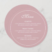 赤面エレガントラウンド メニュー (正面/裏面)