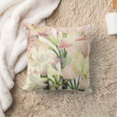 赤面エレガントリリー クッション (ブランケット)