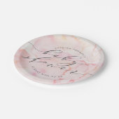 赤面エレガント水彩赤ちゃんシャワー紙 ペーパープレート (アングル)