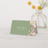 赤面エレガント牡丹折畳座席表 プレイスカード (裏面)