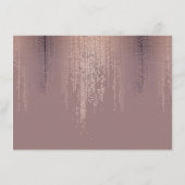 赤面エレガント紙吹雪雨模様ギフトカード (裏面)