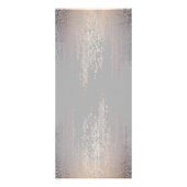 赤面エレガント紙吹雪雨模様グレー ラックカード (裏面)