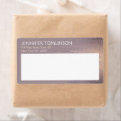 赤面エレガント紙吹雪雨模様マウーブ ラベル (インサイチュ)