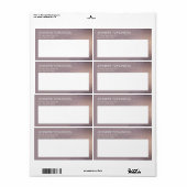 赤面エレガント紙吹雪雨模様マウーブ ラベル (フルシート)