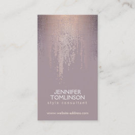 赤面エレガント紙吹雪雨模様マウーブ 名刺