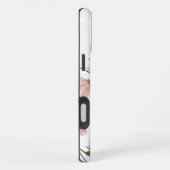 赤面エレガント花柄 iPhoneケース (右側面)