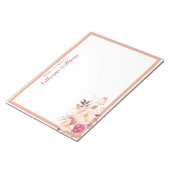 赤面エレガント花模様Boho文房具ペンパル ノートパッド (アングル)