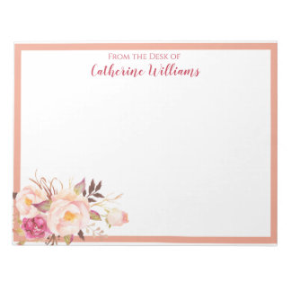 赤面エレガント花模様Boho文房具ペンパル ノートパッド