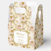 赤面エレガント金ゴールドボホ結婚式の引き出物サンキュー フェイバーボックス (オープン)
