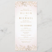 赤面エレガント金ゴールド植物結婚計画 メニュー (正面)