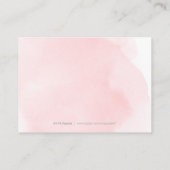 赤面エレガント金ゴールド結婚書道の挿入 エンクロージャーカード (裏面)