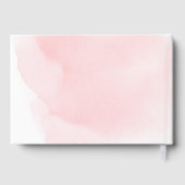 赤面エレガント金ゴールド結婚書道客書 ゲストブック (裏面)