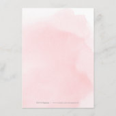 赤面エレガント金ゴールド結婚書道詳細 エンクロージャーカード (裏面)