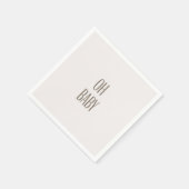 赤面オベビーベイビーシャワーペーパーナプキン スタンダードカクテルナプキン (角)