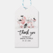 赤面カクテルハロウィーンブライダルシャワーありがとう ギフトタグ (正面)