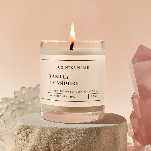 赤面カスタムピンクキャンドルパッケージ フードラベル