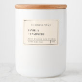 赤面カスタムピンクキャンドルパッケージ フードラベル (正面)