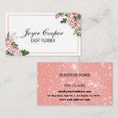 赤面カスタムピンクフローラ 名刺 (正面/裏面)