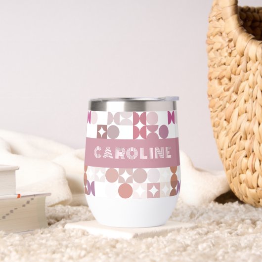 赤面カスタムムーブタウペピーチピンクアートパターン (リビング)