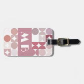 赤面カスタムムーブトープレトロアートパターン ラゲッジタグ (正面横)
