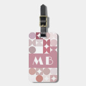 赤面カスタムムーブトープレトロアートパターン ラゲッジタグ (正面縦)