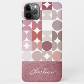 赤面カスタムムーブトープレトロアートパターン iPhoneケース (裏面)