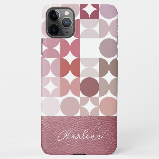 赤面カスタムムーブトープレトロアートパターン iPhoneケース (裏面)