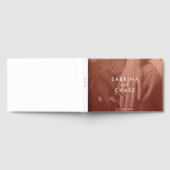 赤面カラーオーバーレイ結婚フォト ゲストブック (全面)