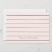 赤面カラーブロックミニマリスト写真日付を保存 セーブザデート (裏面)