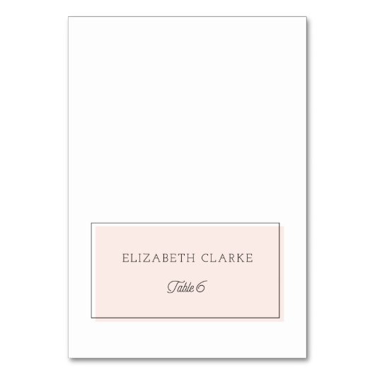 赤面カラーブロックミニマル座席表 |表6 テーブルナンバー (正面)