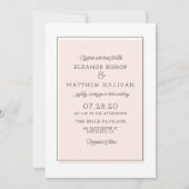 赤面カラーブロックミニマル招待状 招待状 (正面)