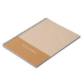 赤面カラーブロック名前をカスタムするノート ノートブック (左側)