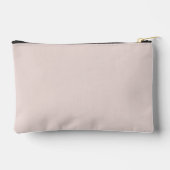 赤面カラー花嫁のスクリプト名化粧品ギフト アクセサリーポーチ (裏面)