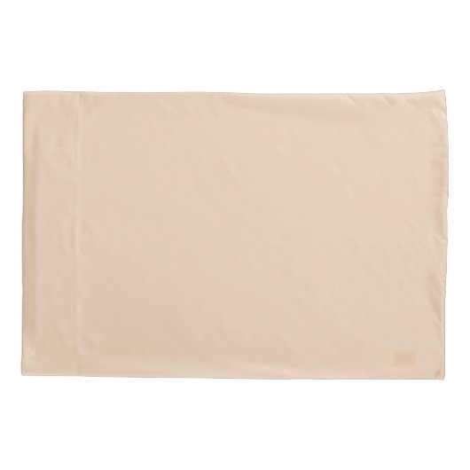 赤面カラー16進EFD1B5 枕カバー (裏面)