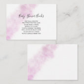 赤面カード用水彩画ベビー エンクロージャーカード (正面/裏面)