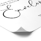 赤面ガーデンベイビーシャワーアドレス封筒サイン ポスター (角)